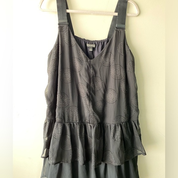 LANE BRYANT Black Ruffled Lace Dress Sz 14 - Picture 2 of 12